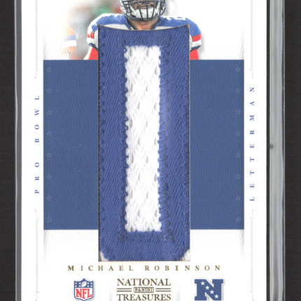 2012 Panini National Treasures Letterman Michael Robinson #17 2/8 Letter Patch