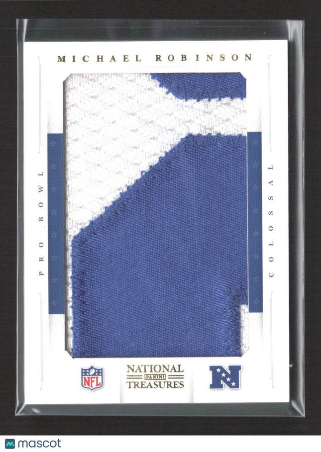 2012 Panini National Treasures Colossal Pro Bowl Michael Robinson #17 Patch 4/4