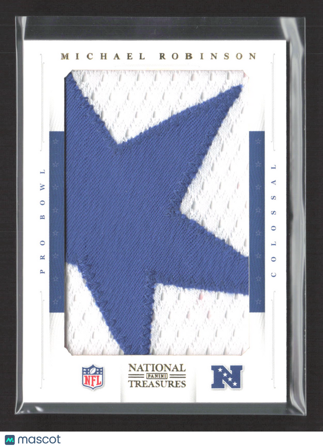 2012 National Treasures Colossal Michael Robinson #17 Prime Logo Patch 3/4