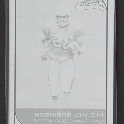 2006 Bowman Chrome Michael Robinson #259 Black Printing Plate 1/1