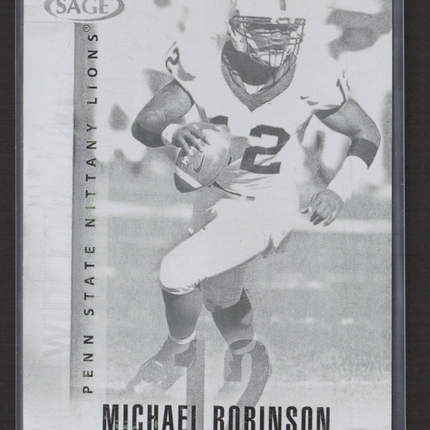 2007 SAGE DECADEnce Michael Robinson #43 Black Printing Plate 1/1