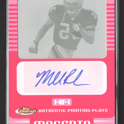 2005 Topps Finest Michael Robinson #178 Magenta Printing Plate 1/1 Auto