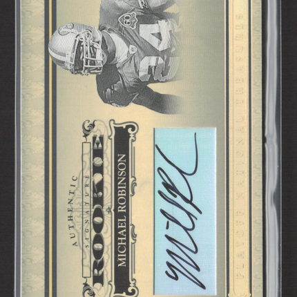 2006 Donruss Playoff National Treasures Michael Robinson #134 /15 Auto