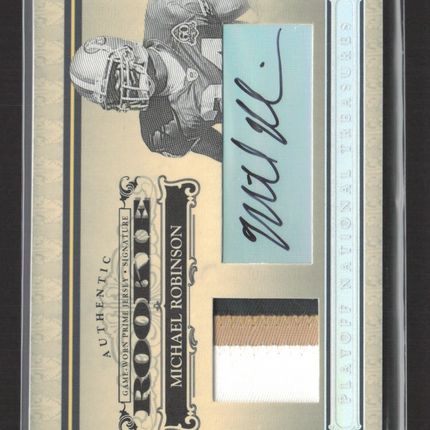 2006 National Treasures Michael Robinson #134 09/49 Game-Worn Prime Patch Auto