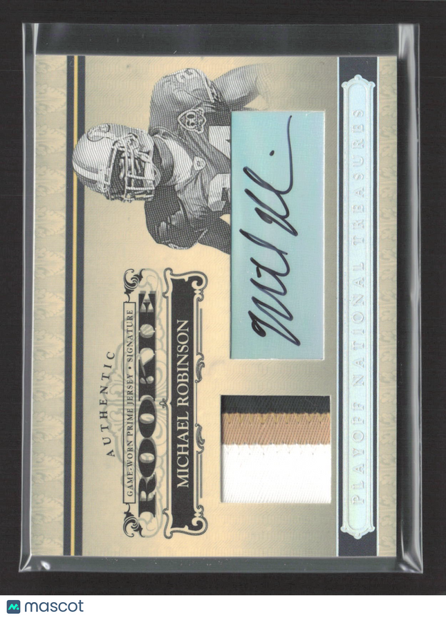 2006 National Treasures Michael Robinson #134 09/49 Game-Worn Prime Patch Auto