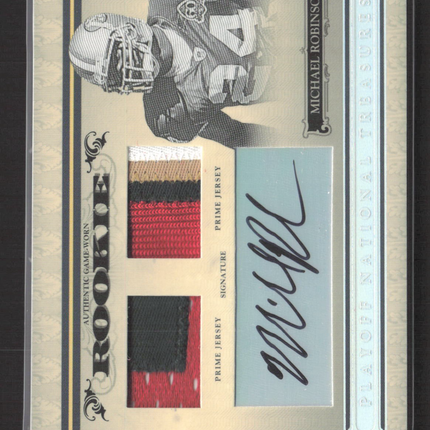 2006 Playoff National Treasures Michael Robinson #134 95/99 Game-Worn Patch Auto