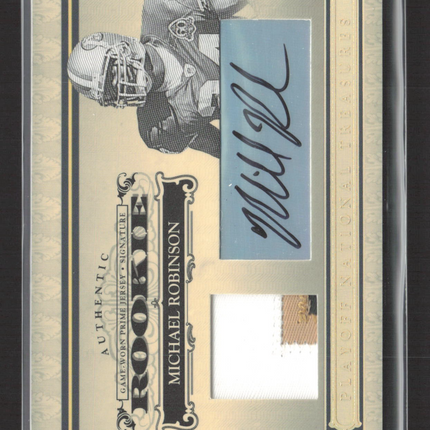 2006 Playoff National Treasures Michael Robinson #134 Game-Worn Patch Auto /25