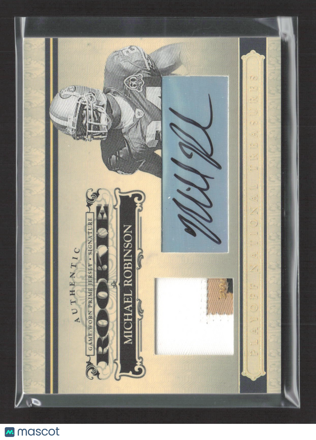 2006 Playoff National Treasures Michael Robinson #134 Game-Worn Patch Auto /25