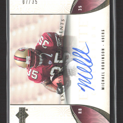 2006 Upper Deck Exquisite Endorsements Michael Robinson #EE-MR 07/35 Auto