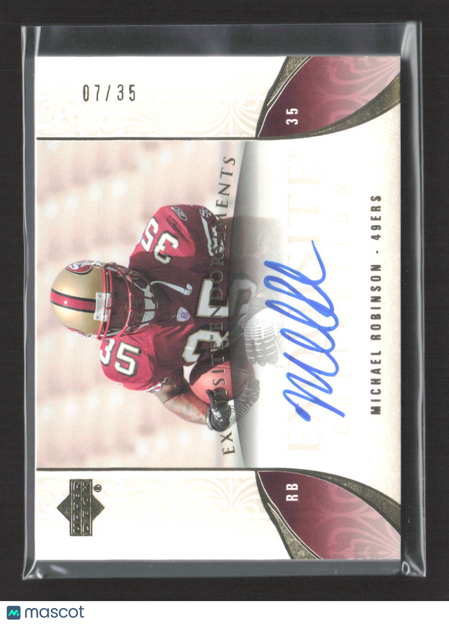 2006 Upper Deck Exquisite Endorsements Michael Robinson #EE-MR 07/35 Auto