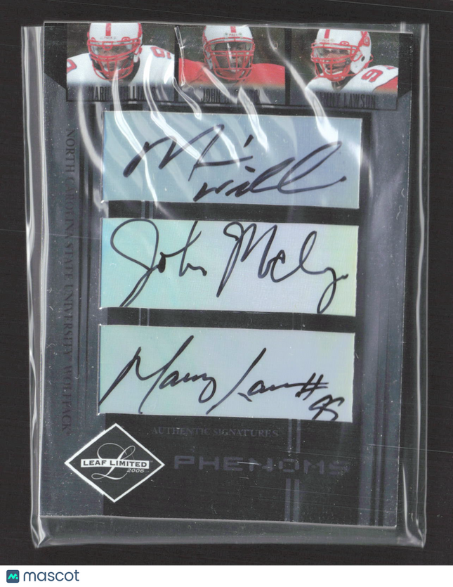 2006 Limited Phenoms Manny Lawson Mario Williams John McCargo #298 /100 Auto