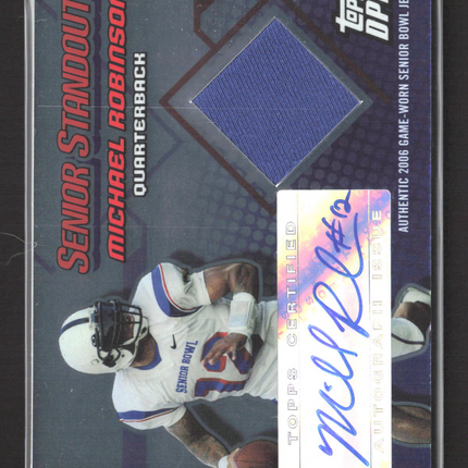 2006 Topps Draft Picks & Prospects Michael Robinson 25/50 Game-Worn Jersey auto