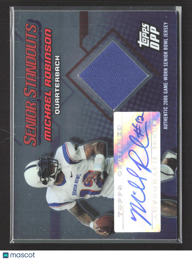 2006 Topps Draft Picks & Prospects Michael Robinson 25/50 Game-Worn Jersey auto