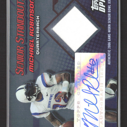 2006 Topps Draft Picks & Prospects Michael Robinson 3/50 Game-Worn Jersey auto