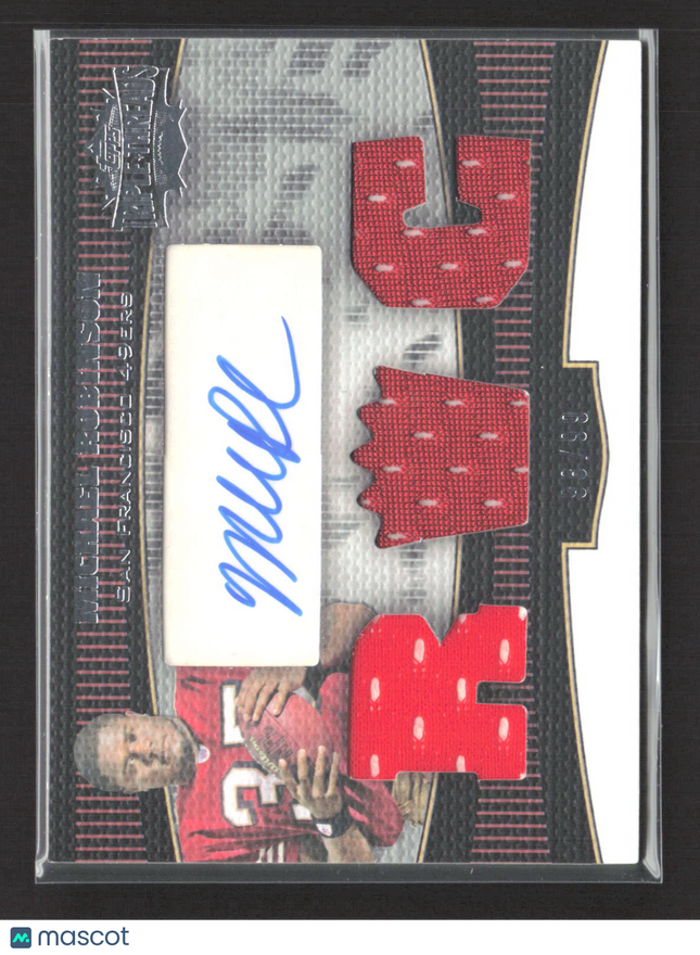 2006 Topps Triple Threads Michael Robinson #121 Triple Relic Patch /99 Auto