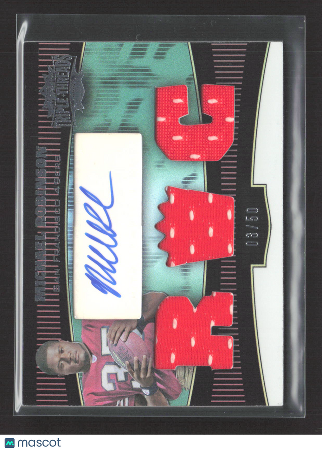 2006 Topps Triple Threads Michael Robinson #121 Emerald 03/50 Triple Relic Auto