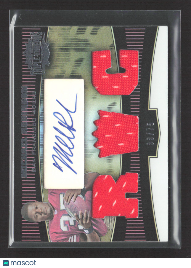 2006 Topps Triple Threads Michael Robinson #121 Sepia Relic Patch 33/75 Auto