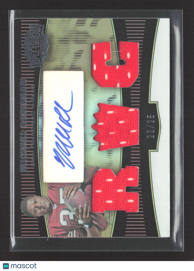 2006 Topps Triple Threads Michael Robinson #121 Gold 20/25 Jersey Patch Auto