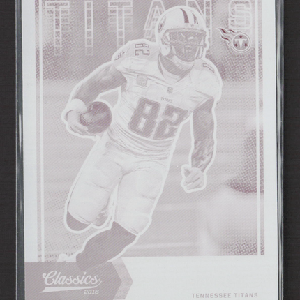 2017 Plates & Patches Classics Football Delanie Walker #95 Magenta Printing 1/1