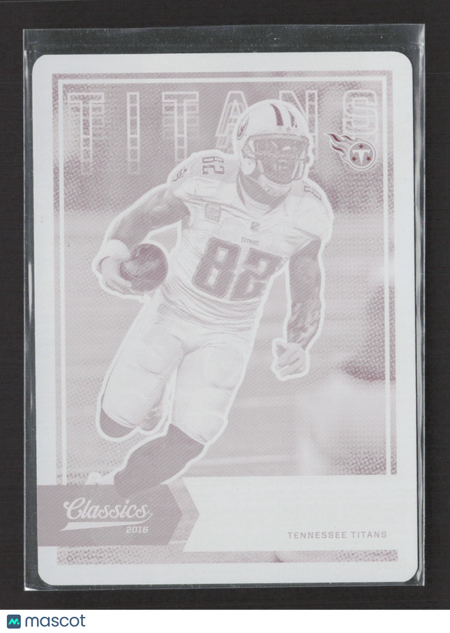 2017 Plates & Patches Classics Football Delanie Walker #95 Magenta Printing 1/1