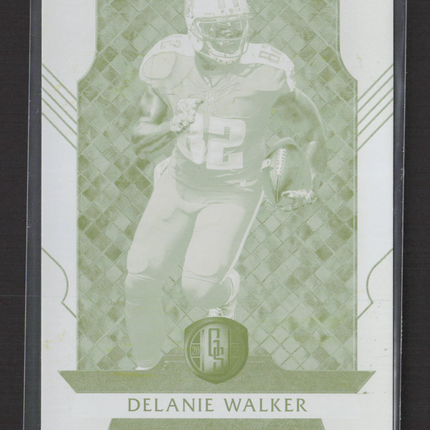 2018 Plates & Patches Gold Standard Delanie Walker #65 Yellow Printing 1/1
