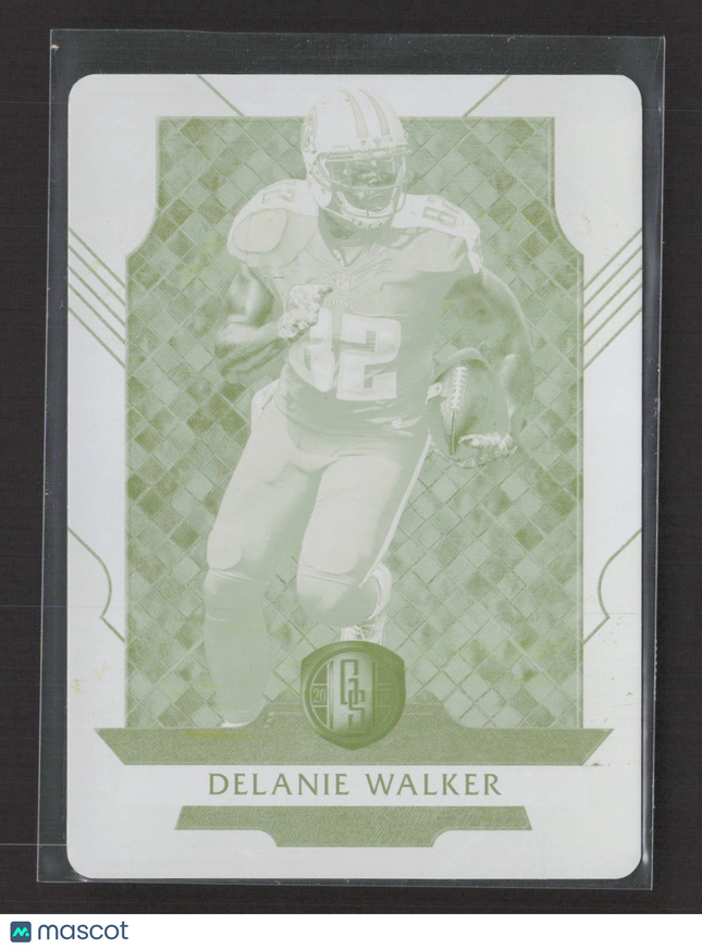 2018 Plates & Patches Gold Standard Delanie Walker #65 Yellow Printing 1/1