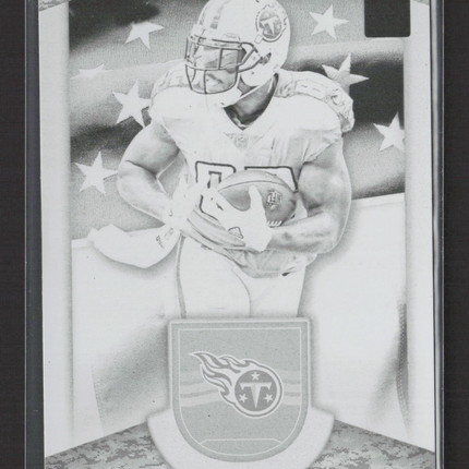 2019 Panini Plates & Patches Delanie Walker #G-7 Black Printing Plate 1/1
