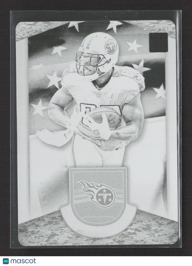 2019 Panini Plates & Patches Delanie Walker #G-7 Black Printing Plate 1/1