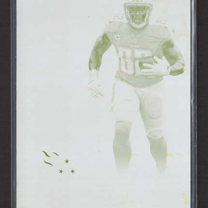 2016 Panini Contenders Football Delanie Walker #100 Yellow Printing Plate 1/1