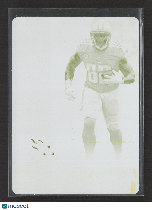 2016 Panini Contenders Football Delanie Walker #100 Yellow Printing Plate 1/1