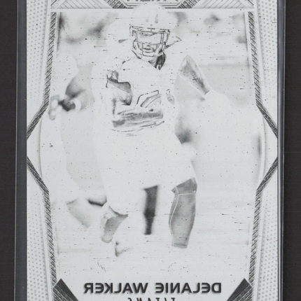 2018 Panini Plates & Patches Prizm Delanie Walker #74 Black Printing Plate 1/1