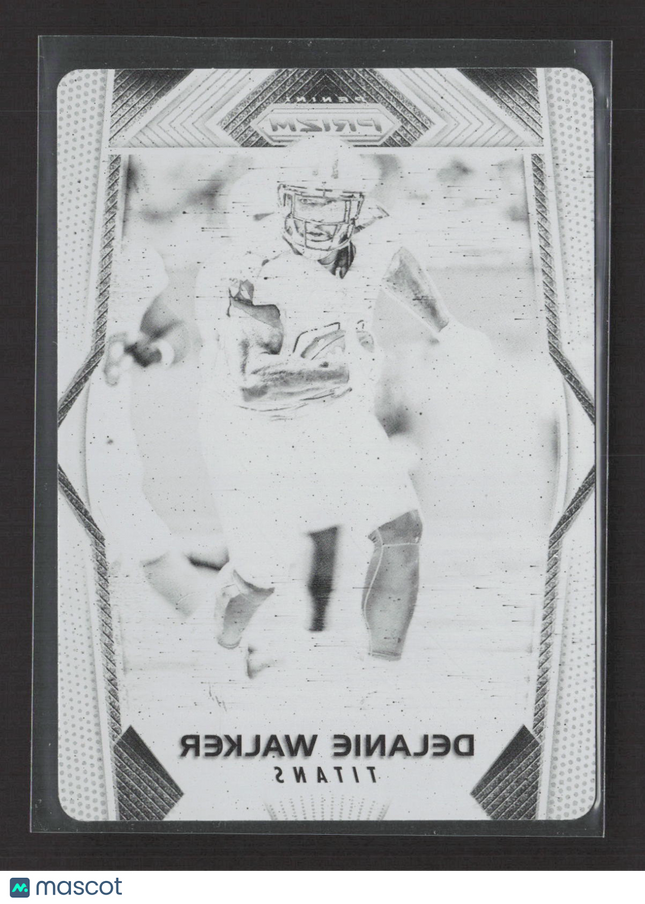 2018 Panini Plates & Patches Prizm Delanie Walker #74 Black Printing Plate 1/1