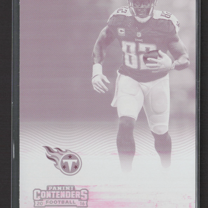 2016 Contenders Season Ticket Delanie Walker #100 Magenta 1/1 Printing Plate