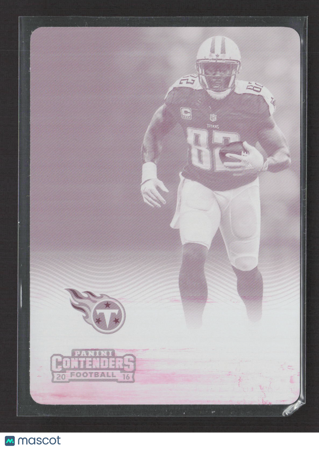 2016 Contenders Season Ticket Delanie Walker #100 Magenta 1/1 Printing Plate