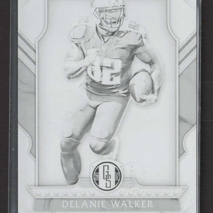 2018 Plates & Patches Gold Standard Delanie Walker #65 Black 1/1 Printing Plate