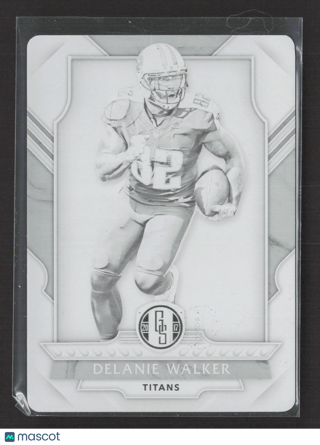 2018 Plates & Patches Gold Standard Delanie Walker #65 Black 1/1 Printing Plate