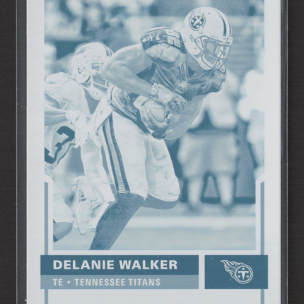 2017 Panini Score Delanie Walker #326 Cyan 1/1 Printing Plate