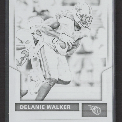 2017 Panini Score Football Delanie Walker #326 Black Printing Plate 1/1