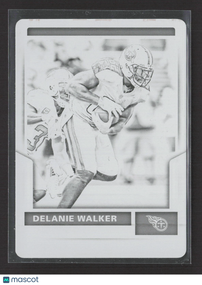 2017 Panini Score Football Delanie Walker #326 Black Printing Plate 1/1