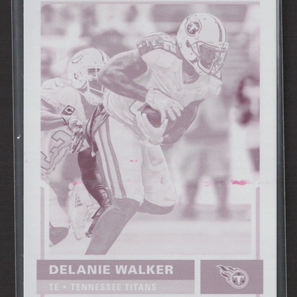 2017 Panini Score Football Delanie Walker #326 Magenta Printing Plate 1/1