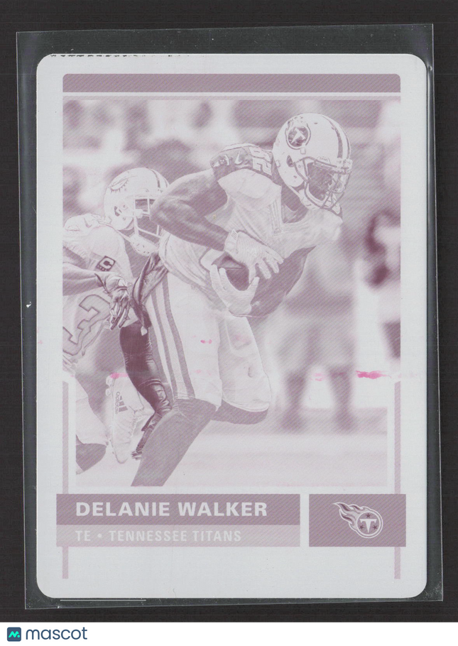2017 Panini Score Football Delanie Walker #326 Magenta Printing Plate 1/1
