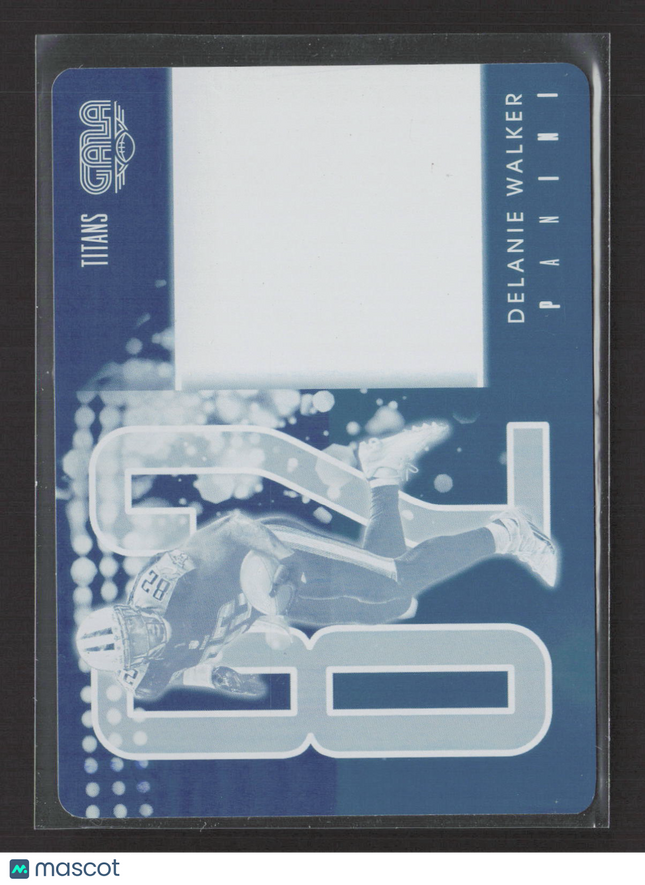 2017 Panini Gala Delanie Walker #87 Cyan Printing Plate 1/1