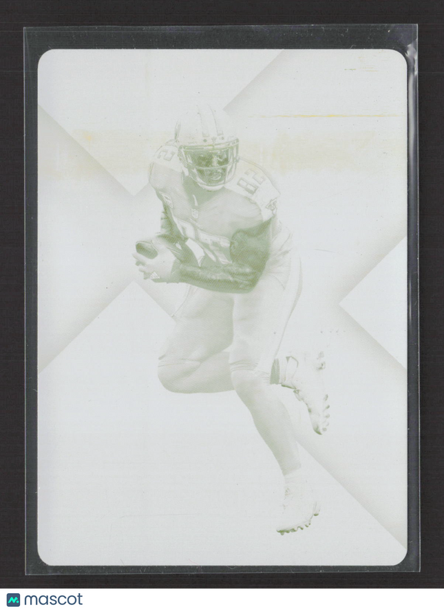 2017 Plates & Patches Elite Football Delanie Walker #13 Yellow Printing 1/1
