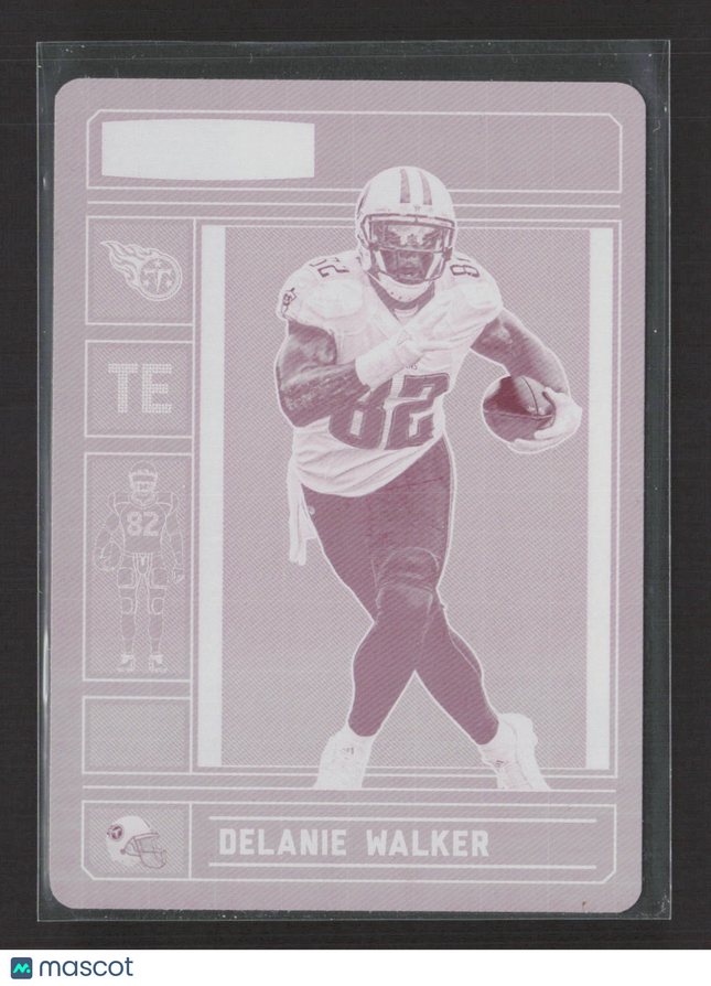 2017 Panini Plates & Patches Delanie Walker #25 Magenta 1/1 Printing Plate