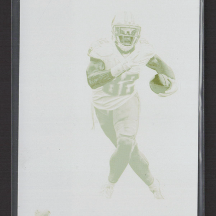 2017 Plates & Patches Rookies Stars Delanie Walker #25 Yellow 1/1 Printing Plate