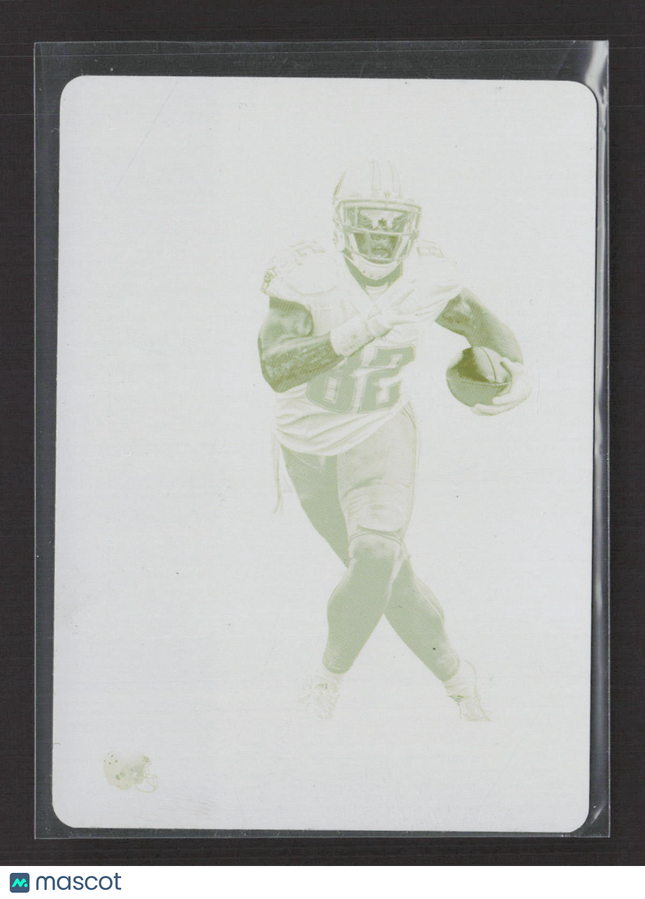 2017 Plates & Patches Rookies Stars Delanie Walker #25 Yellow 1/1 Printing Plate