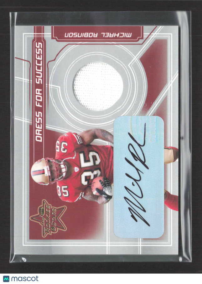 2006 Rookies & Stars Dress for Success Michael Robinson #DS-7 Jersey Auto /5