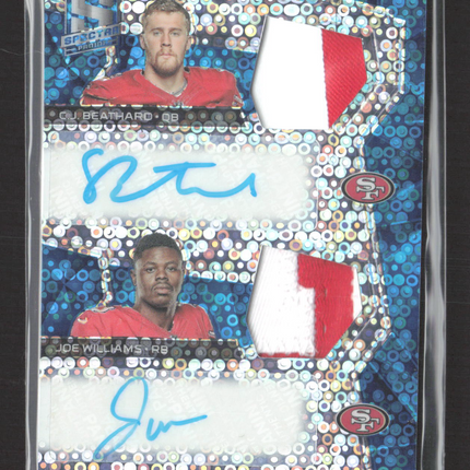 2017 Spectra Joe Williams CJ Beathard Blue Dual Dual Patch 14/20 Auto