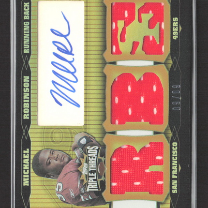 2006 Topps Triple Threads Michael Robinson #TTRA-131 Gold /9 Jersey Relic Auto