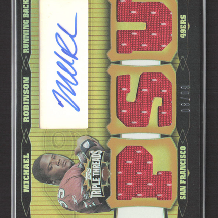 2006 Topps Triple Threads Michael Robinson #TTRA-130 Gold /9 Jersey Relic Auto